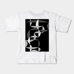 Black and White graphic Kids T-Shirt